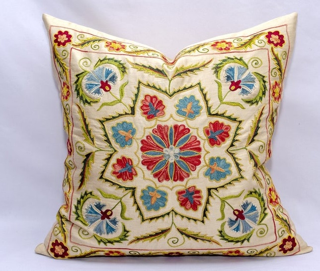 ウズベキスタン スザニのポーチ-16