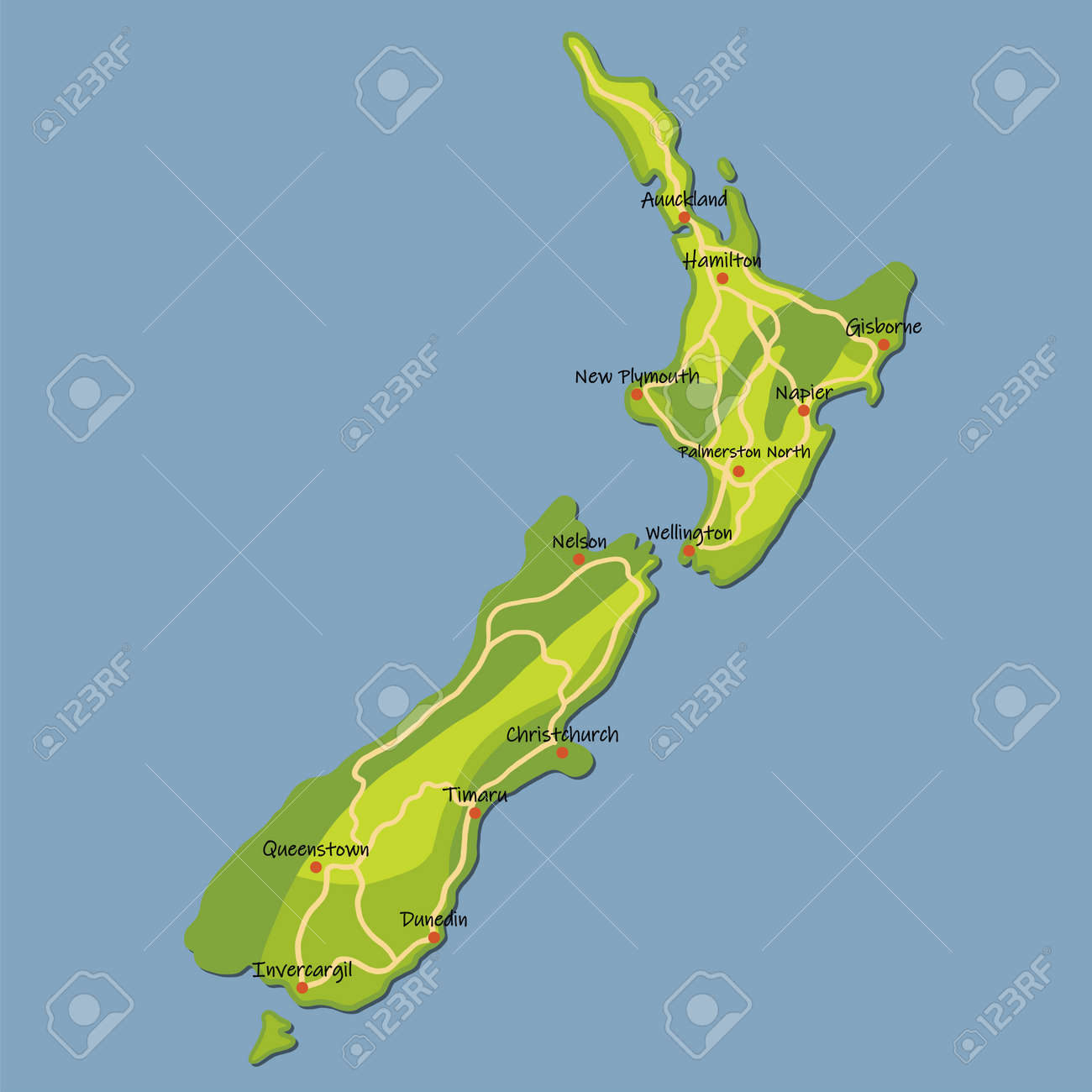 ニュージーランドの世界地図イラストイラスト - No: 22486949無料イラスト・フリー素材なら「イラストAC」
