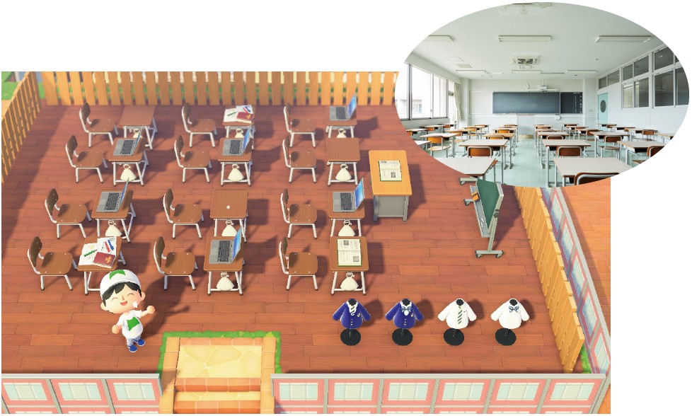 🍃 . サブ住民のお家周りを新しくしました🏠⸒⸒ ログハウスっぽい外観と