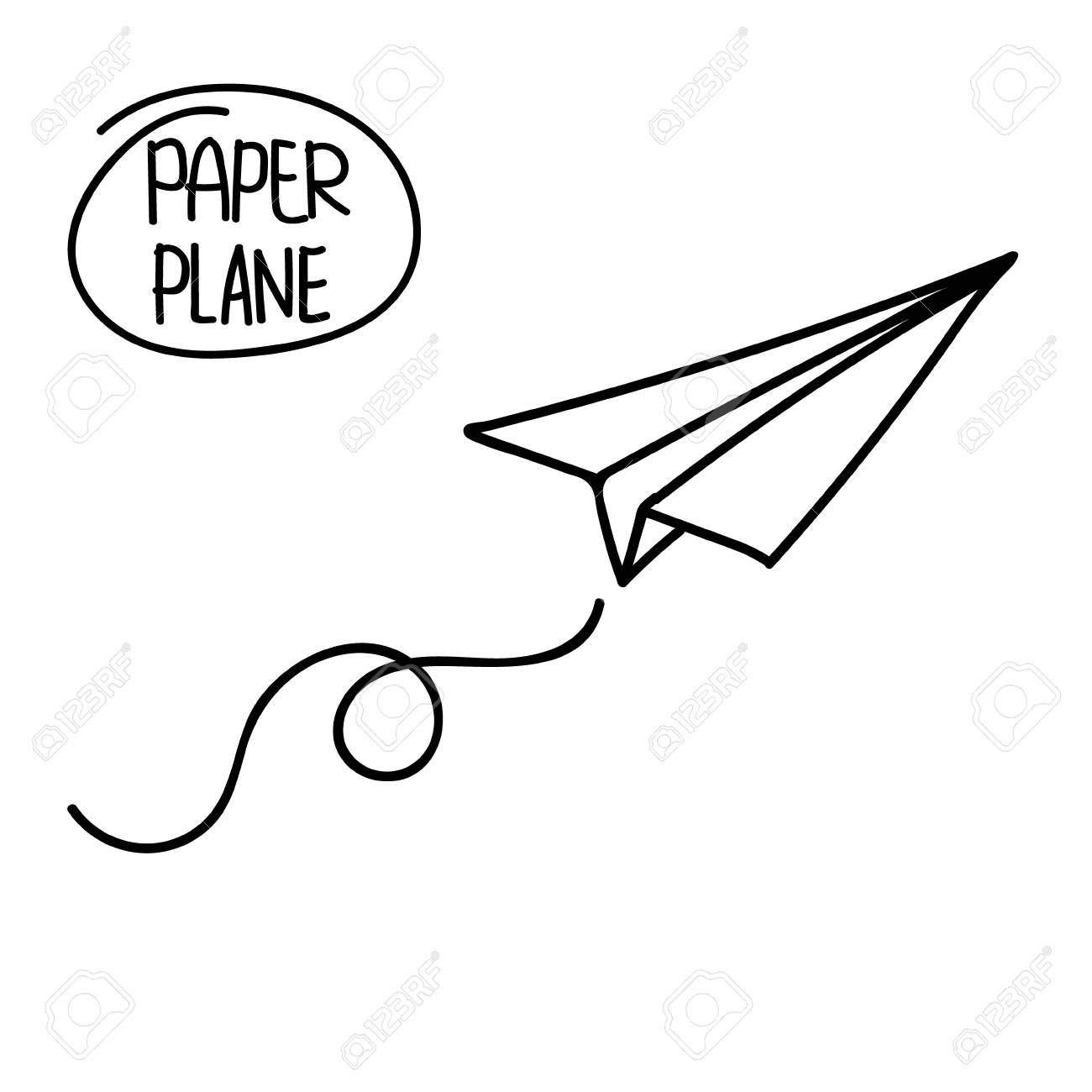 手書き 飛行機」のイラスト素材・ベクター画像 -