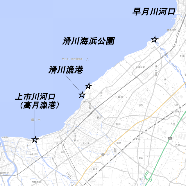 中川河口〜滑川漁港 陸っぱり 釣り・魚釣り釣果情報サイト