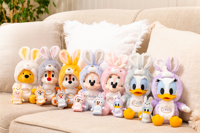 ディズニーストアに新シリーズ「ユニベスティーズ」登場！ うさぎのイエック＆エインが仲間入り -