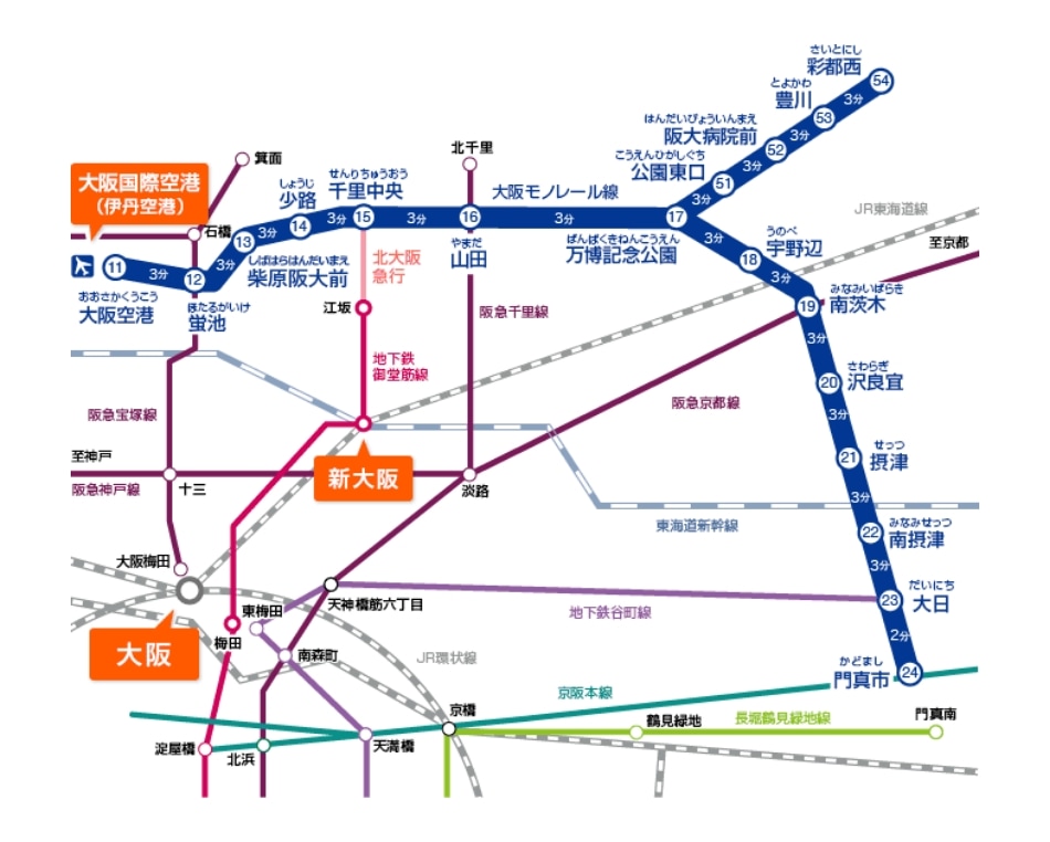 大阪モノレール運行情報＜公式＞@OsakaMonorailX