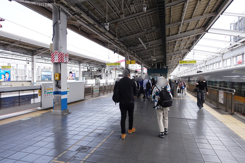 岡山駅 新幹線ホーム階段4面セット関西の駅・電車・交通・屋外広告の検索サイトekico エキコ
