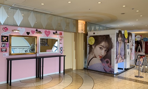 イクスピアリのかわいいプリクラ専門店moreru mignon舞浜 ピンク一色- YouTube