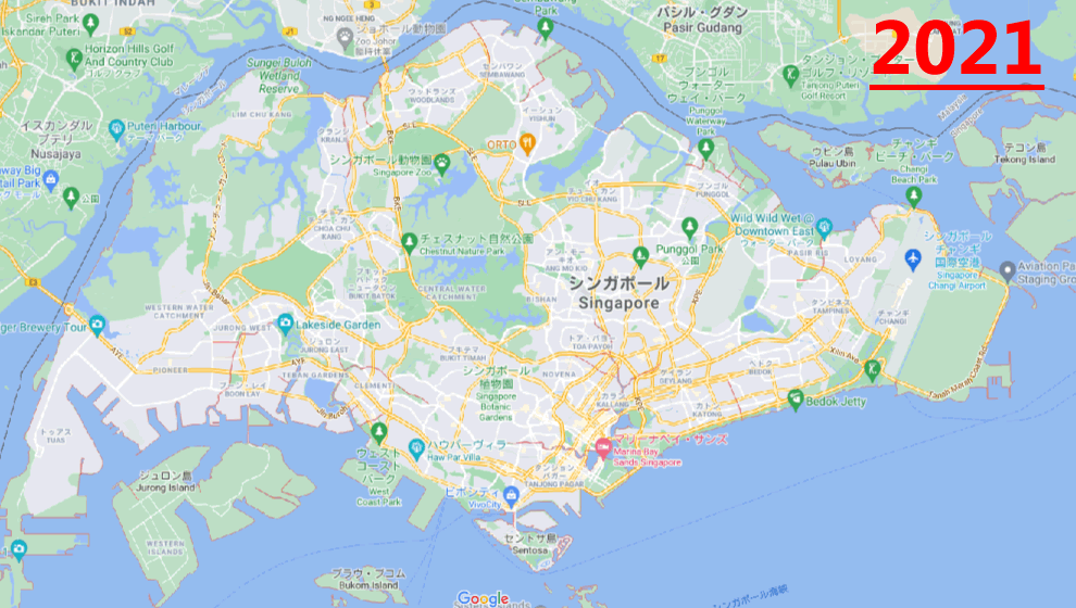 シンガポール地図のイラスト素材・ベクター Image 19742359