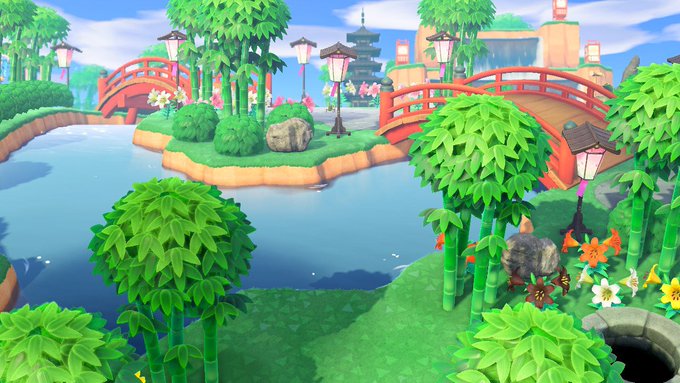 あつ森 心が落ち着く!海外勢が作った和風の島レイアウトが素敵! - あつ森まとめ速報