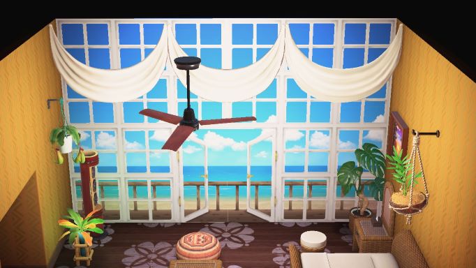 あつ森 ハワイリゾートエリアの街並み紹介 ロイヤルハワイアンホテル ビーチカフェ