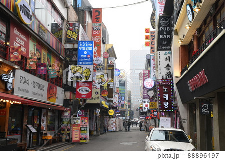 16,536 韓国 街並み Stock