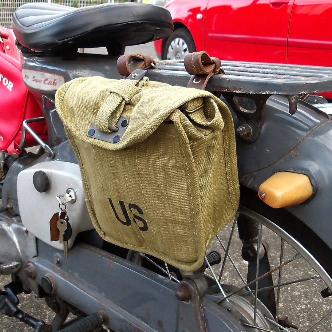 バイク ミリタリーテイストテキスタイルサドルバッグ NB-132バイク取付バッグ,アメリカンサイドバッグ,11L～15L