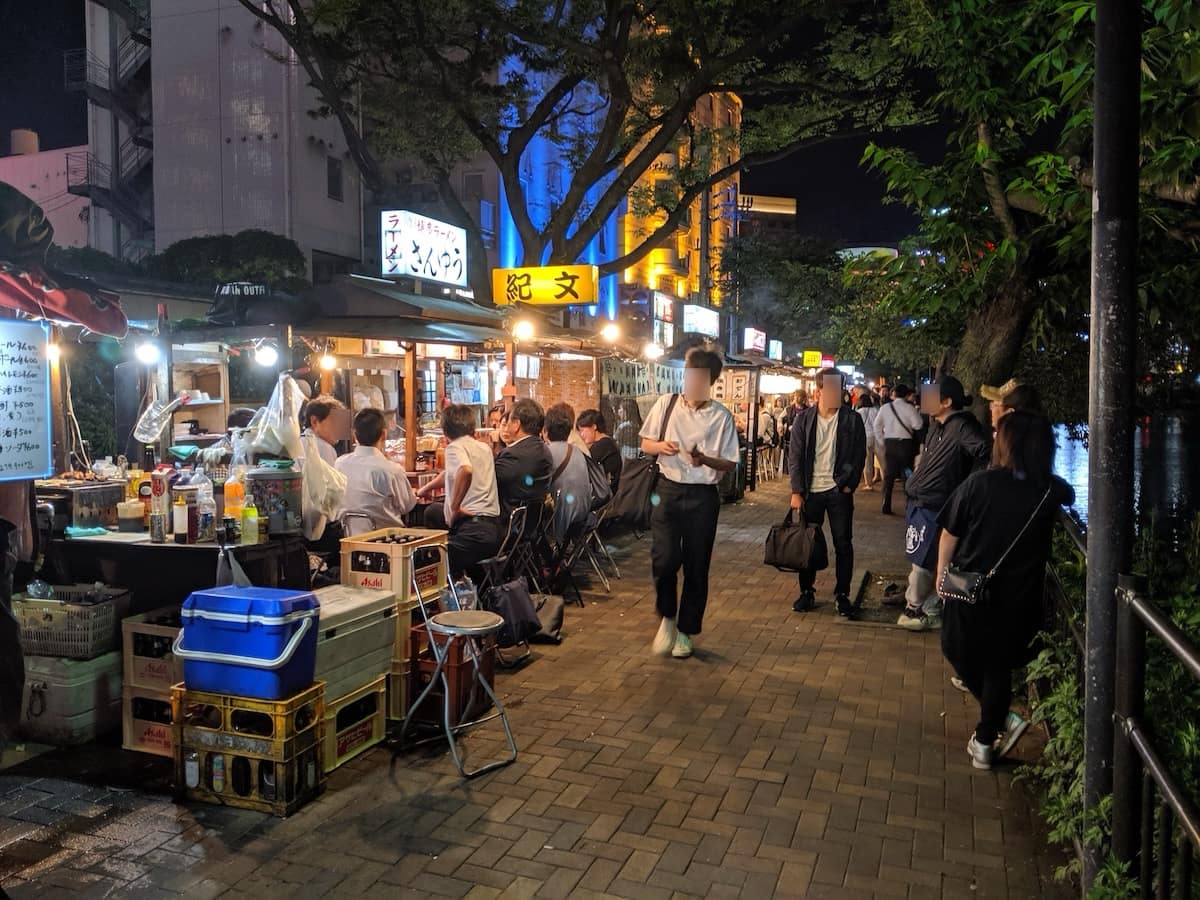 No.478 福岡県 「中洲＆天神の屋台」を訪問！狭い屋台で肩を寄せ合って飲むの、いいぞ！ -