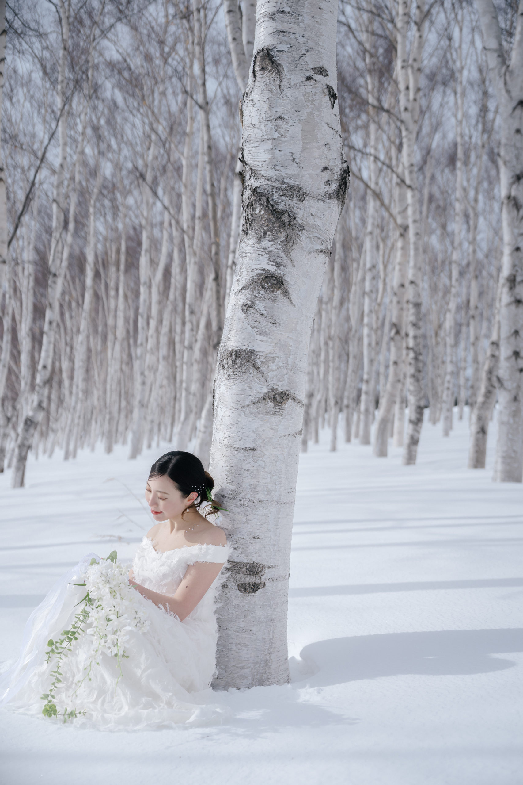 和装✕雪で北海道のウエディングフォト！気になる積雪の時期はいつ？☃スタジオSOLA 札幌店前撮り・フォトウェディング
