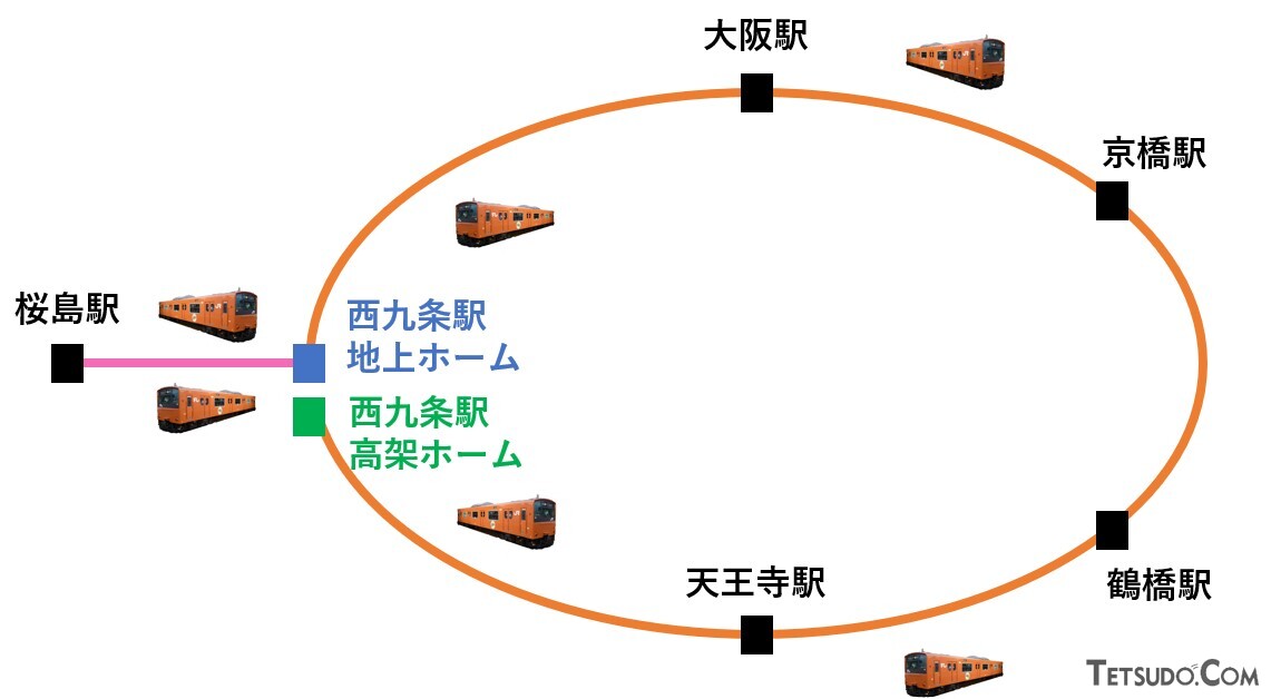 緊急事態宣言 再び大阪環状線で終電繰り上げ 8月2日から毎日 深夜の一部運休 JR西日本
