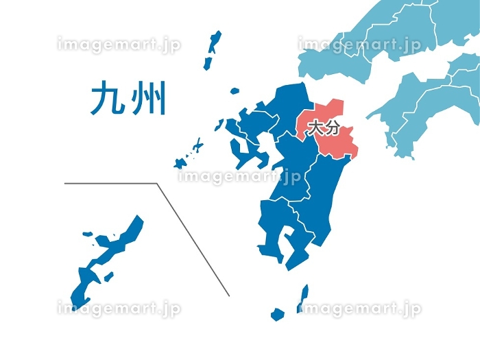 大分県の地図のイラスト素材24442468 毎月1点無料 フリー
