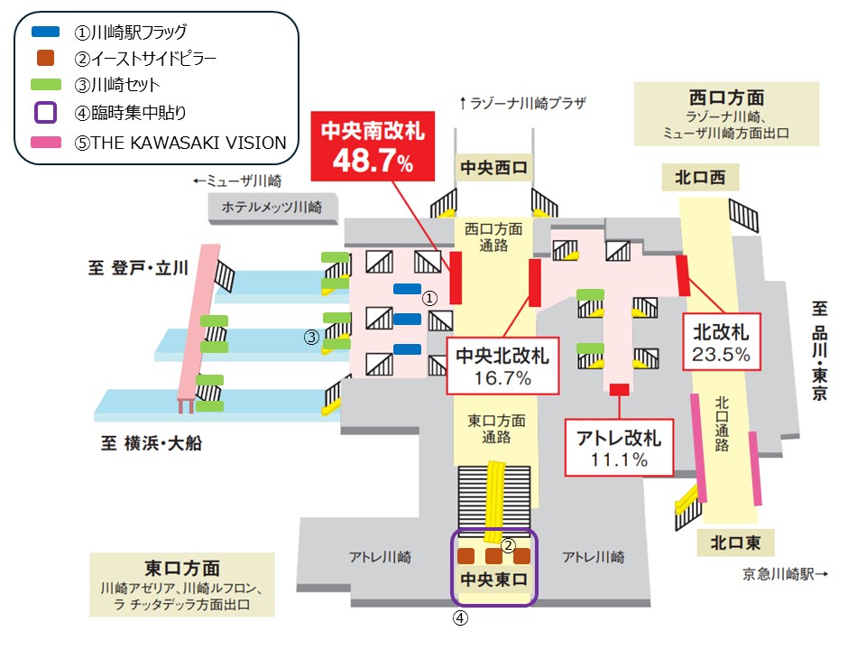 川崎駅東口側 川崎区