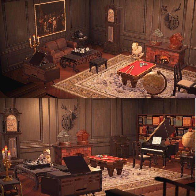 あつ森 エレベーターのある古いホテルロビーSPEED BUILD