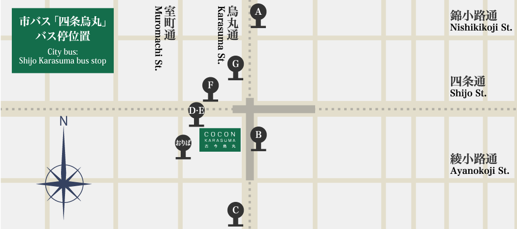 四条駅・烏丸駅①京都の通り名編――通り名がわかれば、京都がもっとよくわかる 京都の街をマンション図書館流に知ろう 京都府京都市