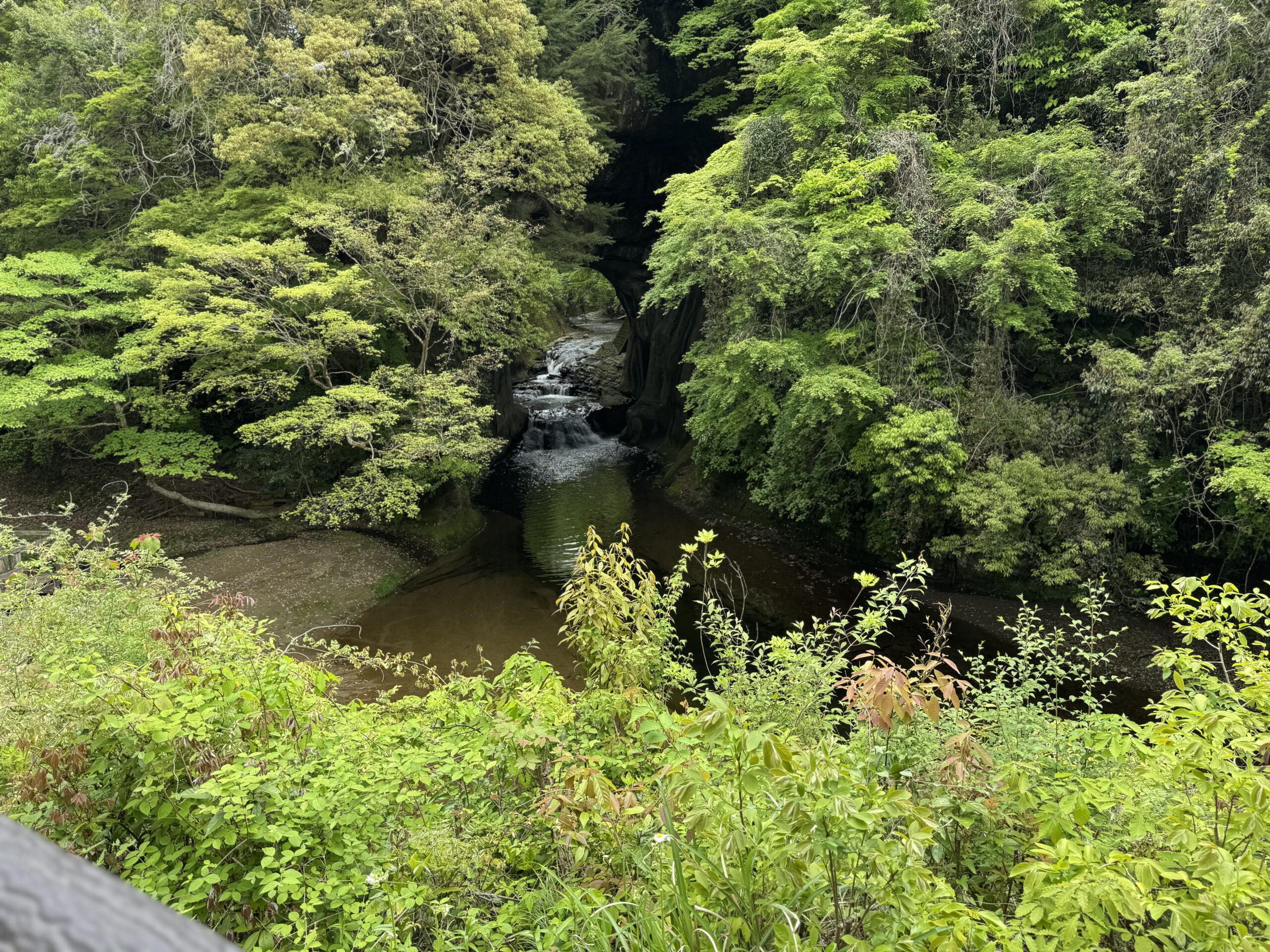 濃溝の滝・亀岩の洞窟