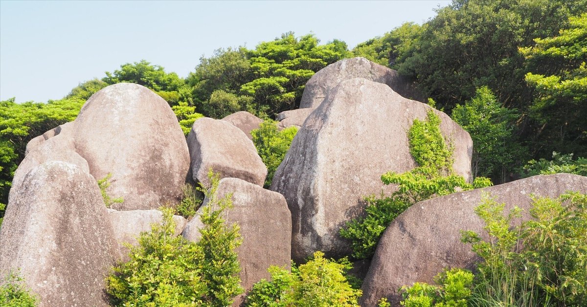 高知県土佐清水市 唐人駄場遺跡 唐人岩巨石群からの風景 写真素材4297763- フォトライブラリ