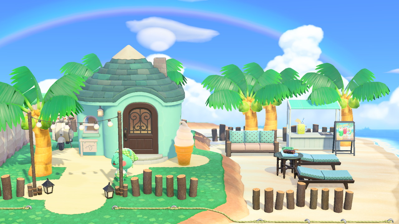 あつ森の砂浜レイアウト集とアイデア