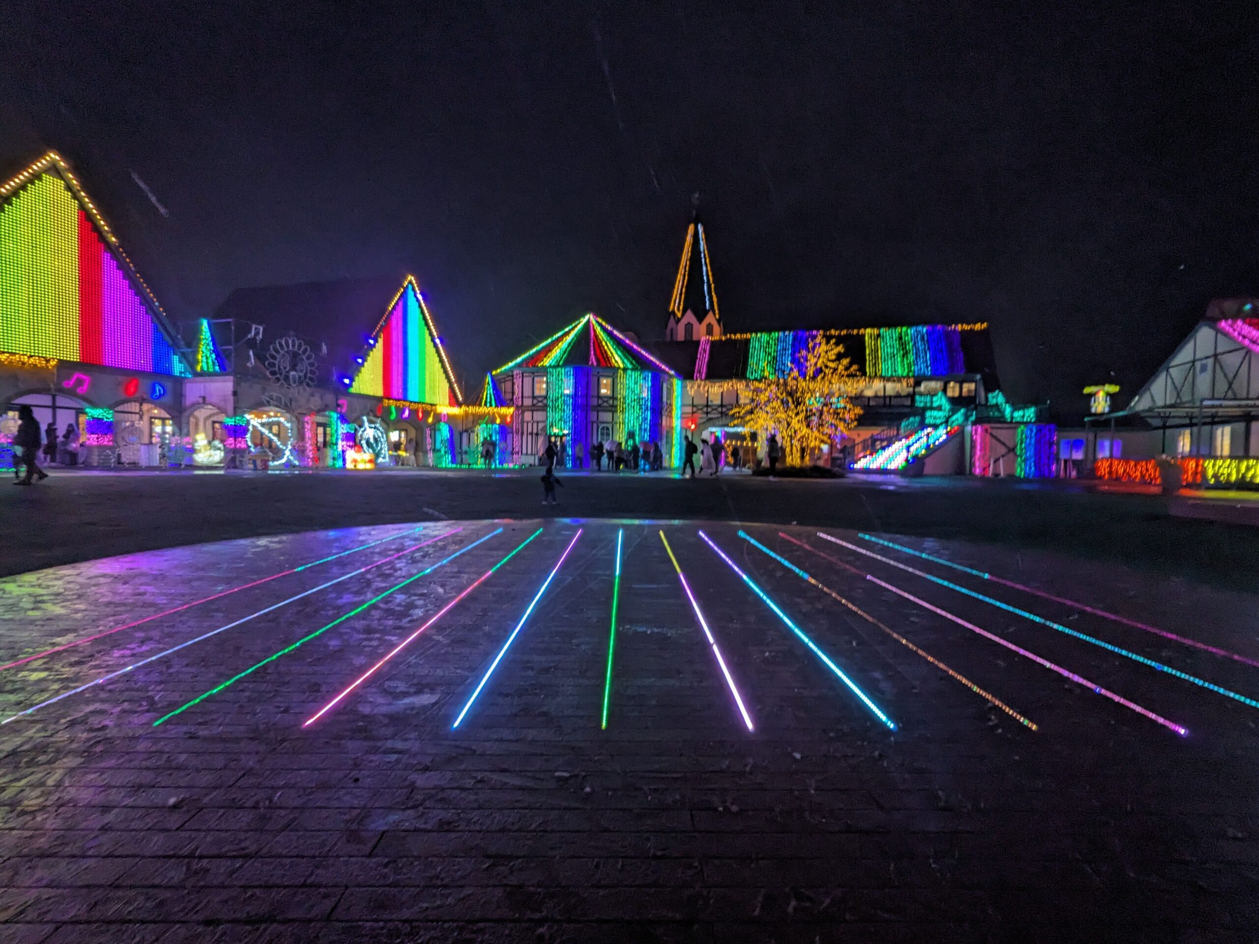 イルミネーションと音楽の融合 東京ドイツ村、ベートーベンらモチーフに：東京新聞デジタル