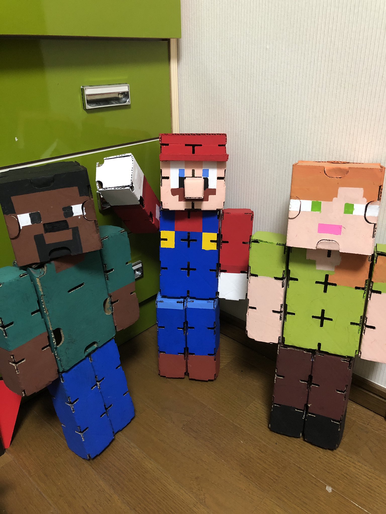 マインクラフト 頭 マスク お面