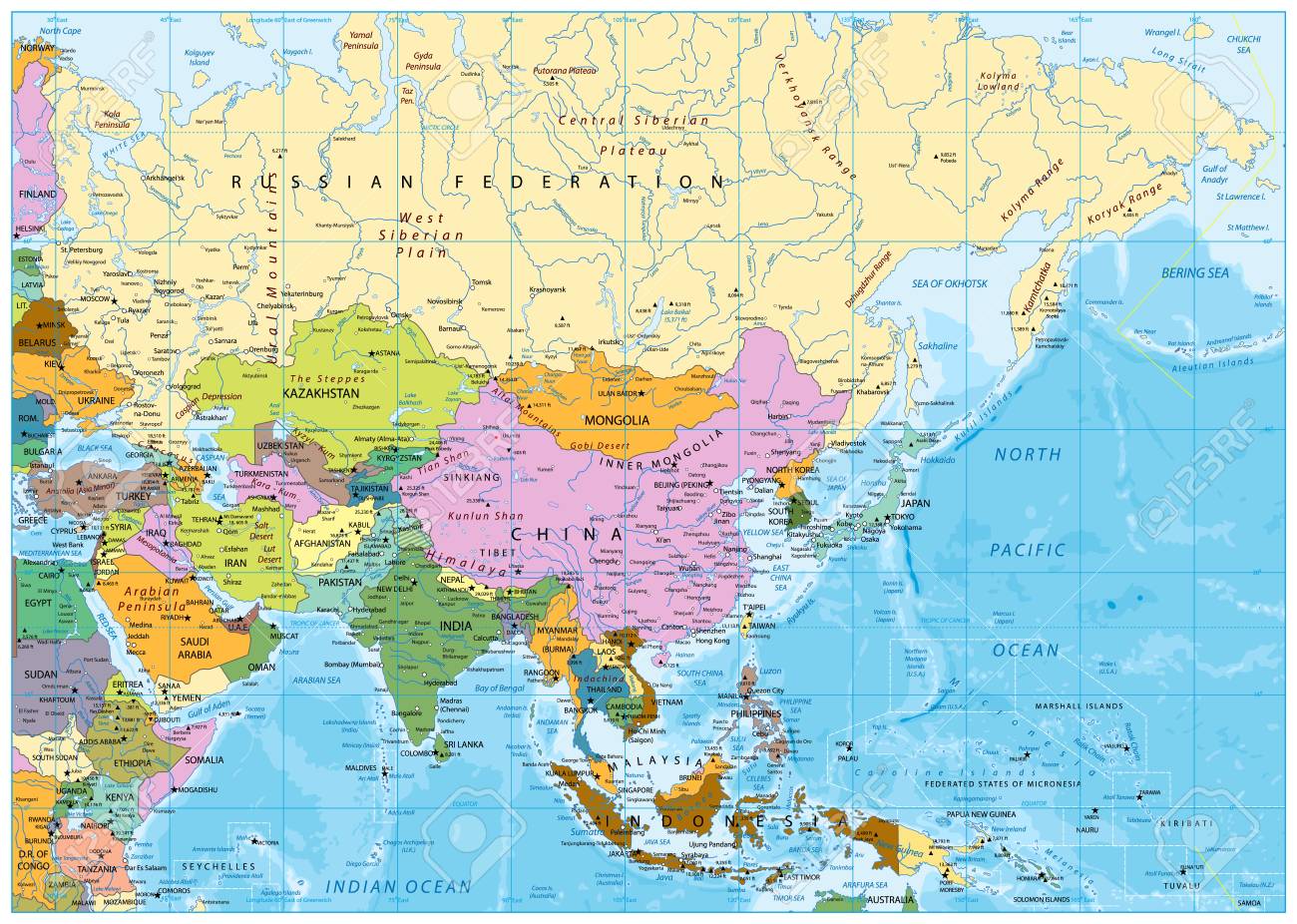 アムール川 黒龍江 流域図