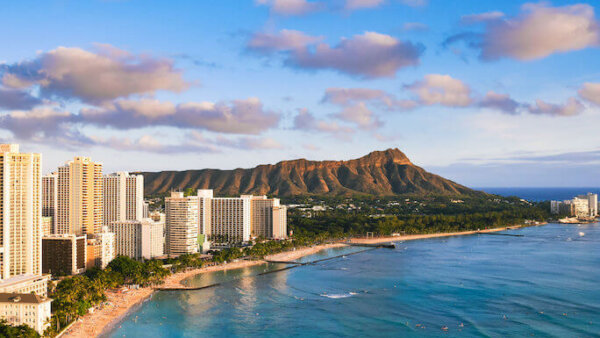 C46 航空便 ハワイ ダイヤモンドヘッド MNH