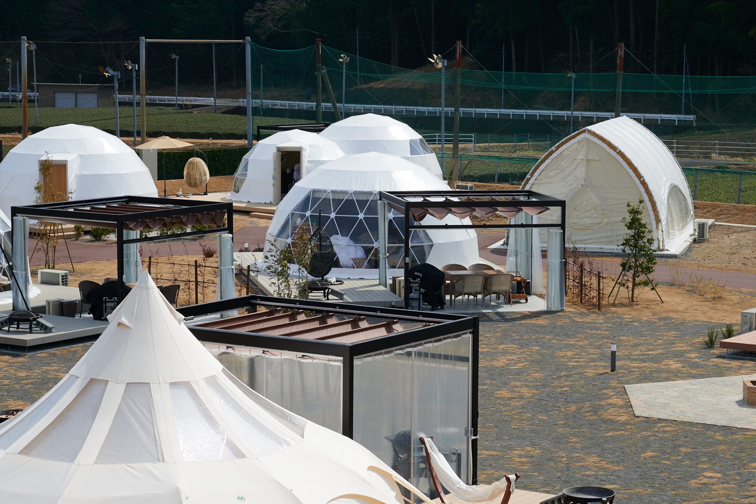 ノスタルジックな雰囲気が魅力のグランピングリゾート「Glamping＆Port結」で、ラグジュアリーなひとときを過ごしてみませんか？バックストーリー島田市ふるさと納税特設サイト