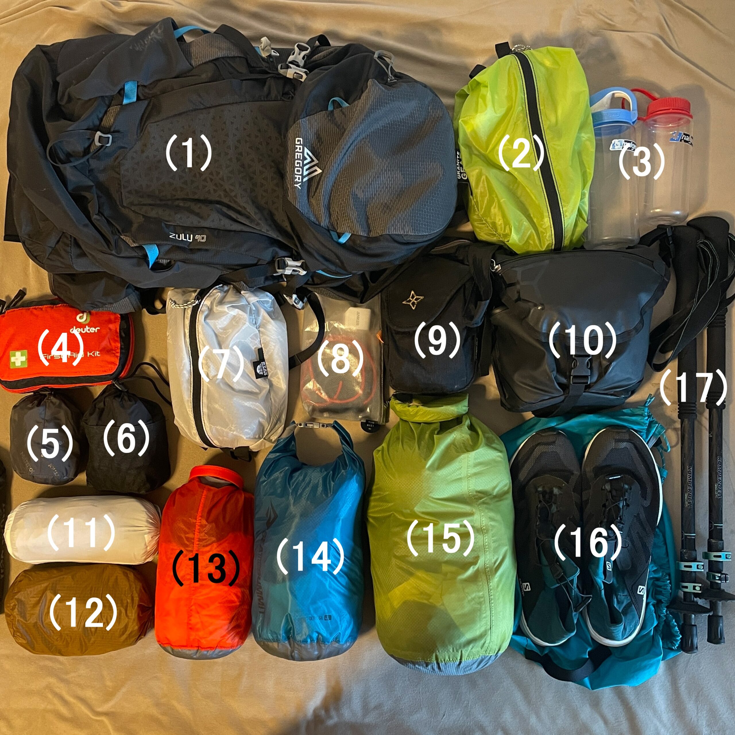 僕のテント泊登山の「持ち物チェックリスト」必需品・便利グッズを書いていく山が好きなので