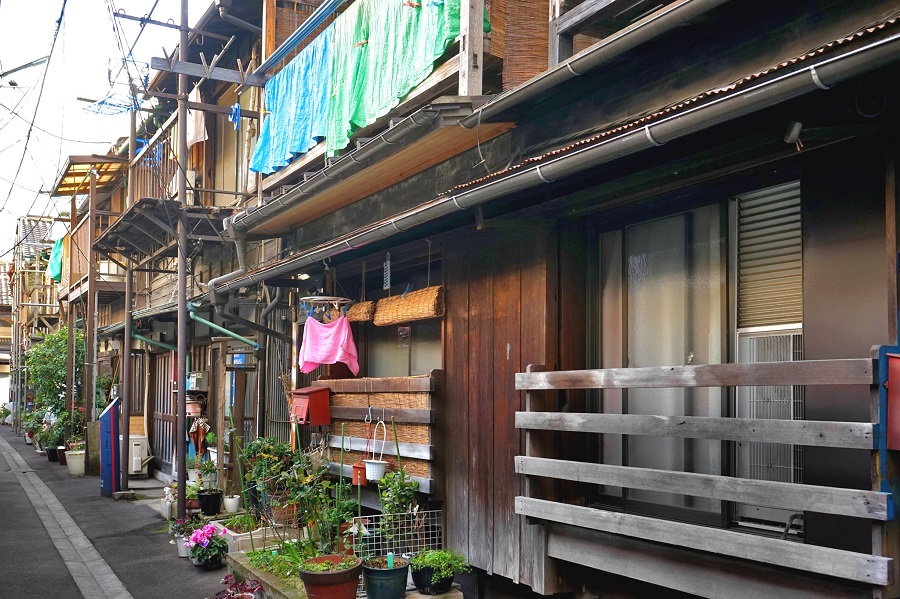 昭和の匂い・下町 佃島・月島 の長屋