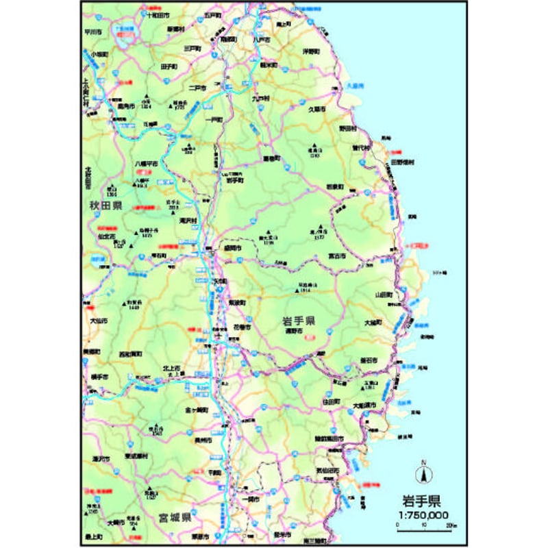 岩手県 都道府県から地図を検索マピオン