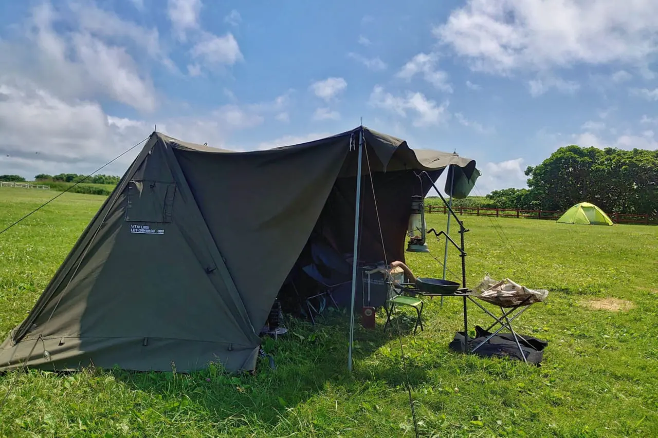 キャンプ ソロキャンプ 野営 無骨 キャンプレイアウト