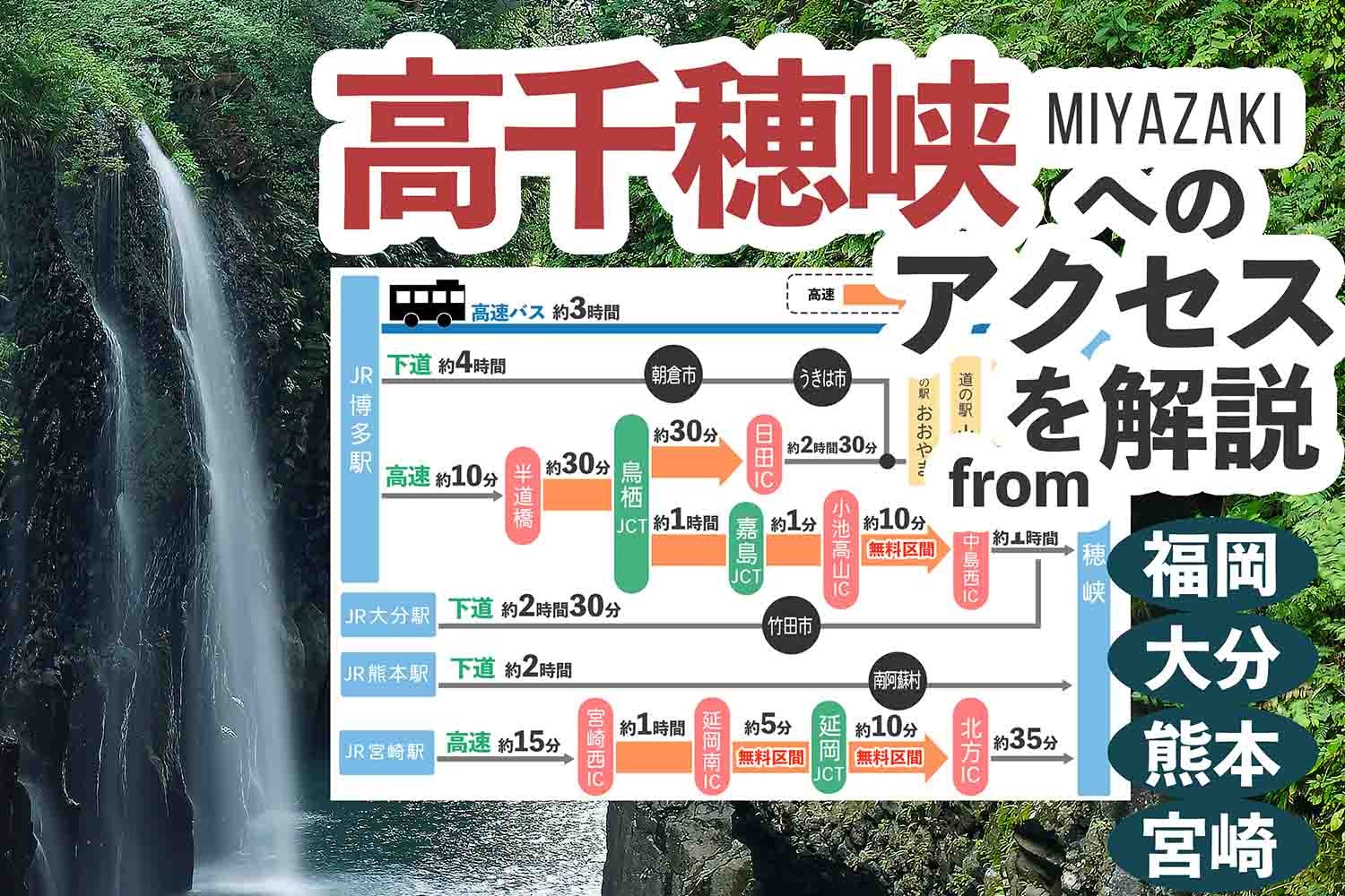 宮崎駅から高千穂峡までの行き方とおすすめのアクセス方法！おトク＆早く行く方法を解説NEWT ニュート