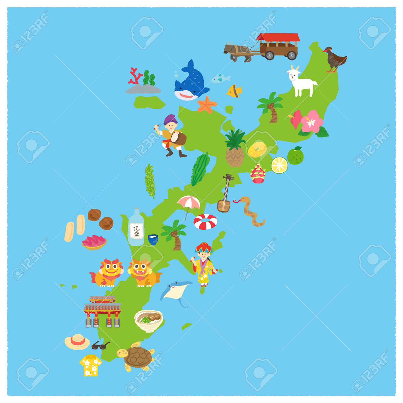 沖縄ドライブMAP沖縄知っとこ!オリオンツア