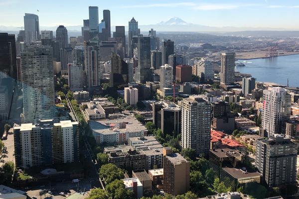 漫画背景 アメリカ街並み03 -