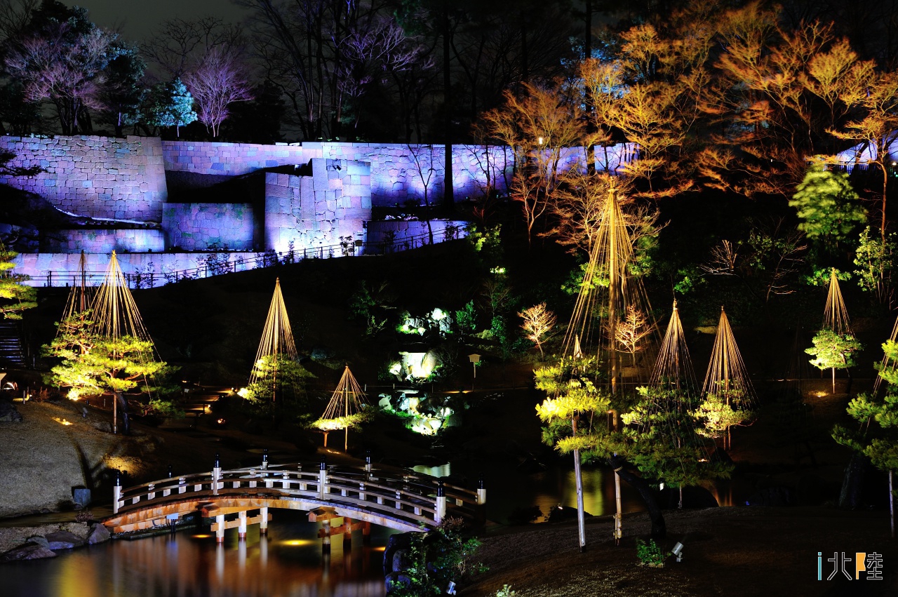 玉泉院丸庭園～鼠多門～橋～尾山神社 金沢城公園 ライトアップ散策-