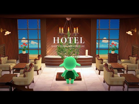 あつ森 ワイキキ『ロイヤルハワイアンホテル』 3～ホテルの内装編～