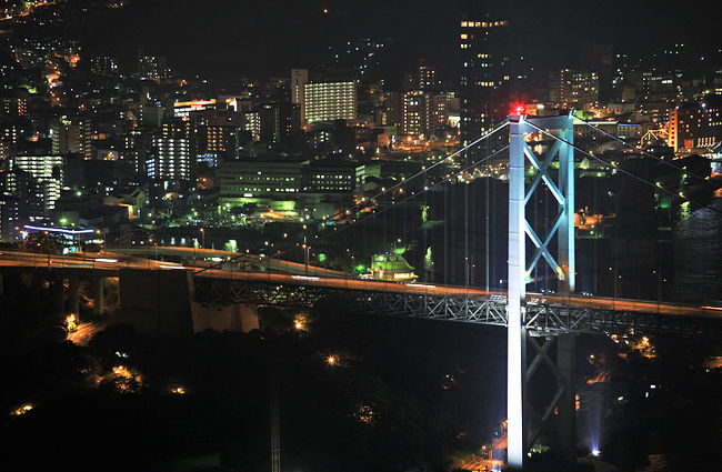 微速度撮影 下関の夜景火の山公園 Night view of