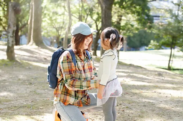保育園の親子遠足コーデ普通体型アラフォーママの