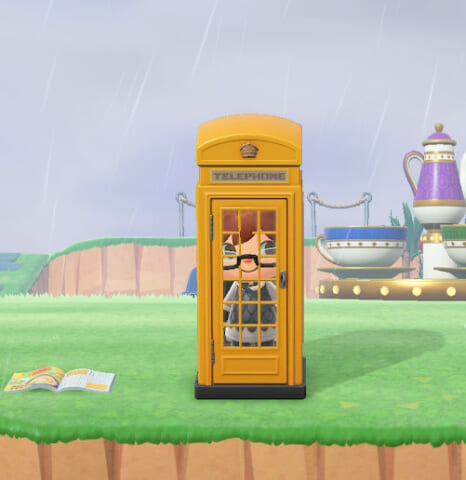 あつ森 温泉 露天風呂と和風の小道Japanese