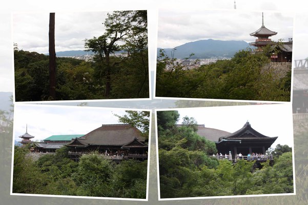 西国観音霊場巡り １４ 奥の院から見る清水の舞台。』東山・祇園・北白川