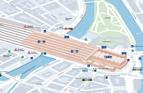 チューリッヒ中央駅を楽しむ 19年夏