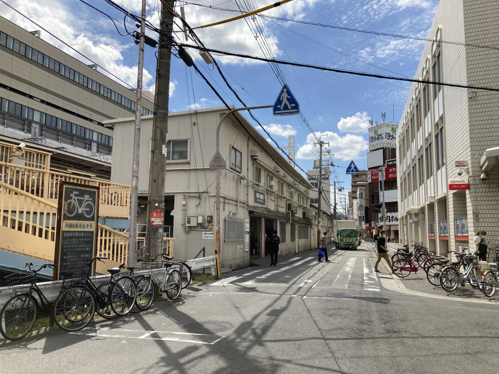 大規模な高架化工事が行われている阪急淡路駅へ行ってきた