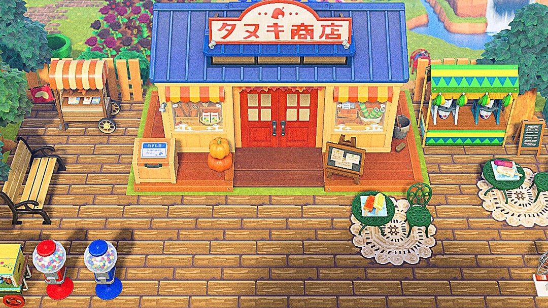 あつ森 Season3 仕立て屋とたぬき商店街に馴染ませるクリエイト 島クリエイト