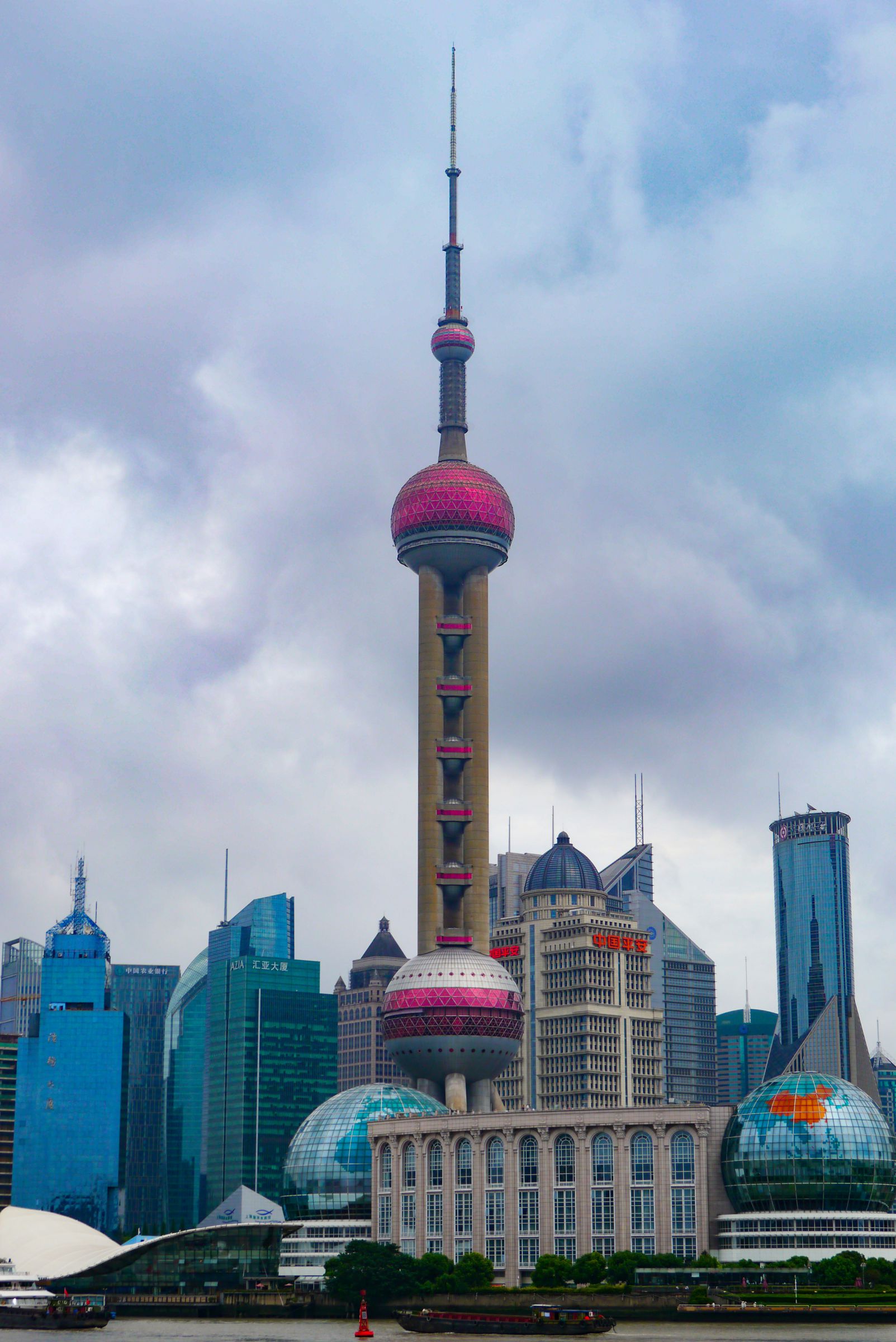 無料写真東方明珠電視塔と上海の夜景パブリックドメインQ：著作権フリー画像素材集