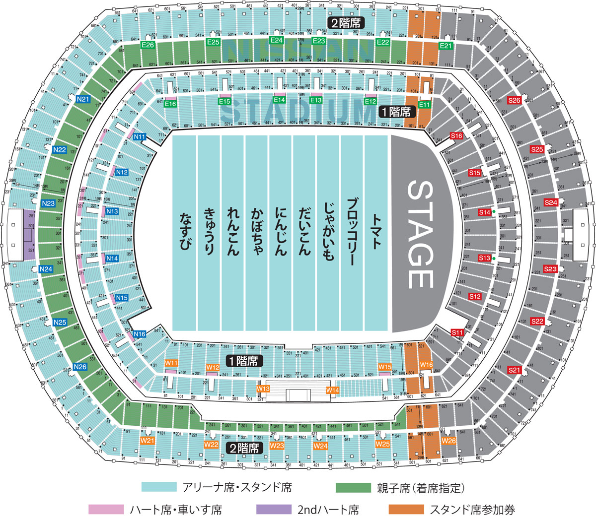 横浜国際総合競技場 日産スタジアム の座席からグラウンドの見え方