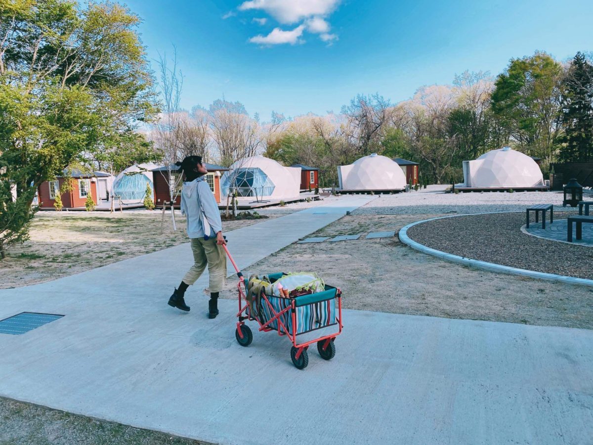 trip vlog クリアドームテントで贅沢グランピング🏕💫那須ハミルの森🌳BBQと美味しい朝ご飯🥩🍳