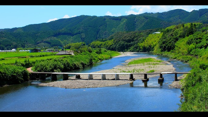 若井沈下橋 四万十川の沈下橋 -