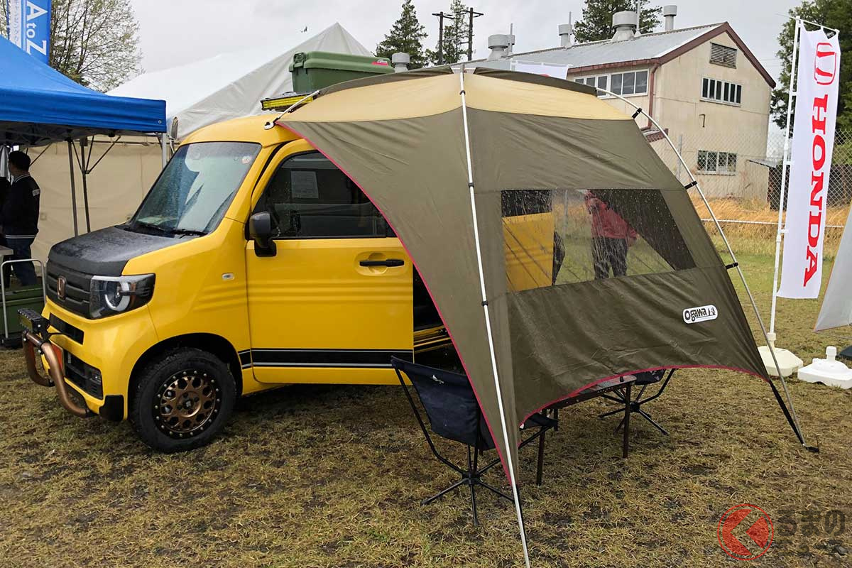 ホンダ「N-VAN」ベースのキャンピングカー「N-VAN COMPO Cabin」に千葉ロッテマリーンズ仕様の「マリーンズキャンパー 通称：マリキャン 」インターネットコム
